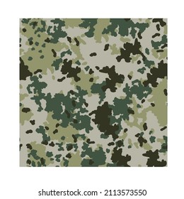 army digital drawing pattern with various colors and shapes