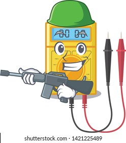 Army digital multimeter in the mascot closet
