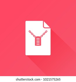 Army dog tag icon