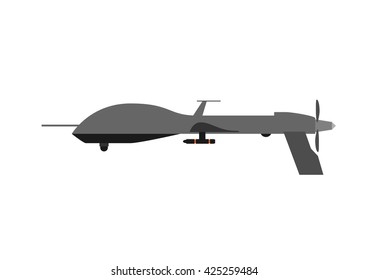 army drone on a white background