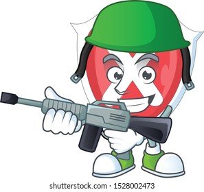Army emblem cross shield for bacteria prevention.