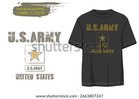 Army est. 1776 T-Shirt, Squad air force military typography, USA Army print T shirt graphics, Retro urban style grunge drawing, Military Green t shirt prints.eps8