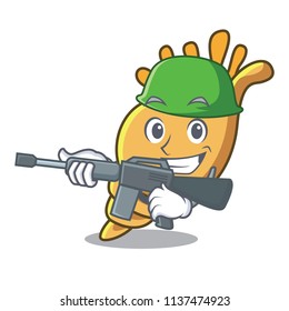 Army exotic shell character cartoon