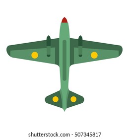 Army fighter icon. Flat illustration of army fighter vector icon for web