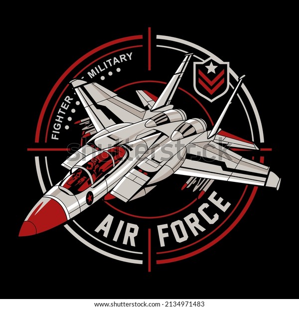 Army fighter jet plane\
illustration