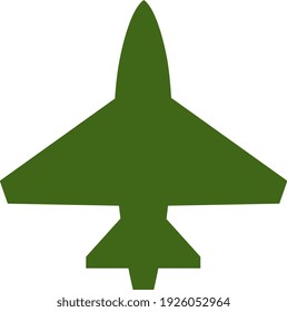 Avión de combate del ejército, ilustración, vector sobre fondo blanco.