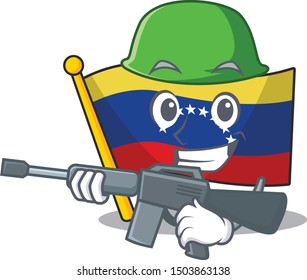 Army Flag Venezuela Cartoon Shape Stock Vector (Royalty Free ...