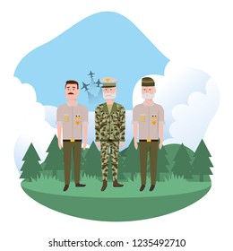 Army forces men design