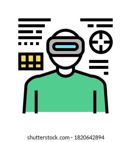 army of future color icon vector. army of future sign. isolated symbol illustration