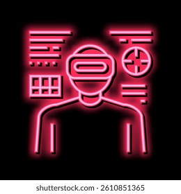 army of future neon light sign vector. army of future illustration