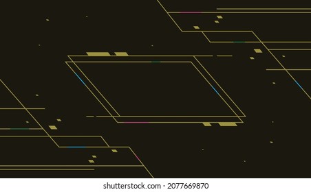 Army green background design vector with abstract line shape