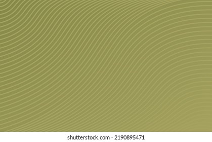 Fondo abstracto vectorial de gradiente verde del ejército con patrón de línea curvada. Adecuado para banner, tarjeta, papel pintado, cubierta y fondo.