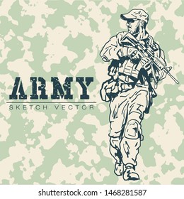 Sketch Soldier Images, Stock Photos & Vectors | Shutterstock