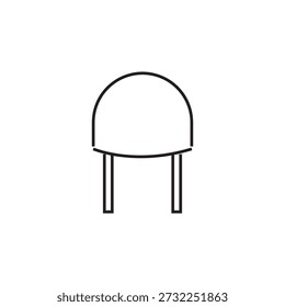 desenho de elemento de ilustração de ícone de chapéu de exército