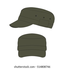 Army Hat Vector Template