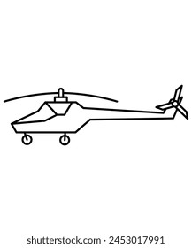 Helicóptero del ejército, Vector de la mejor línea.