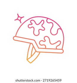 Icono de casco de ejército Vector ilustración de stock