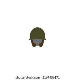 Army Helmet Icon.vector Illustration Symbol Design.