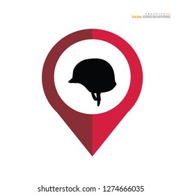 army helmet mockup.vector illustration.