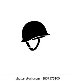Army Helmet Symbol Logo. Vector Illustration.