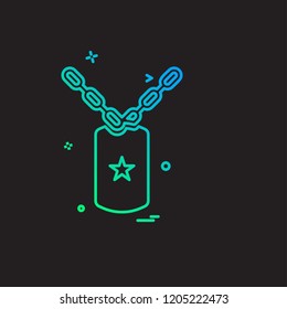 Army icon design vector