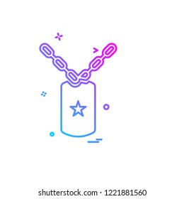 Army icon design vector