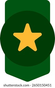 army icon flat style design