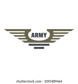Army icon logo flat illustration army stock vector royalty free