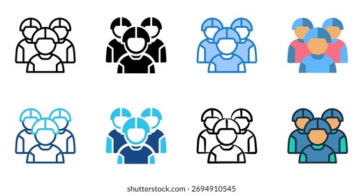 Ícone do exército definir coleção de vários estilos 
