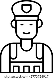 Army Icon Vector Element line icon design vector icons