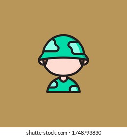 army icon vector graphic for any business