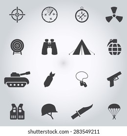 Army icons set