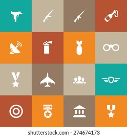 army icons universal set for web and mobile
