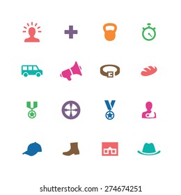 army icons universal set for web and mobile