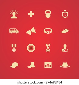 army icons universal set for web and mobile