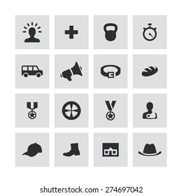 army icons universal set for web and mobile