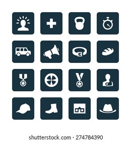 army icons universal set for web and mobile