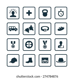 army icons universal set for web and mobile