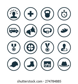 army icons universal set for web and mobile