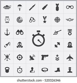 army icons universal set for web and mobile