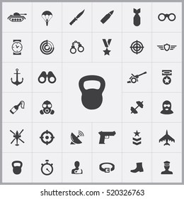 army icons universal set for web and mobile