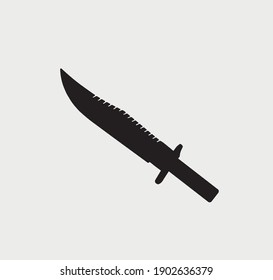 icono de cuchillo de ejército, ilustración vectorial
