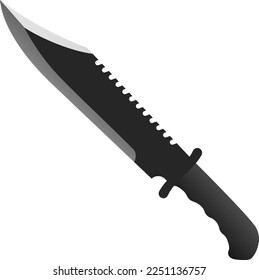 Armeemesser einzeln auf Vektorgrafik.