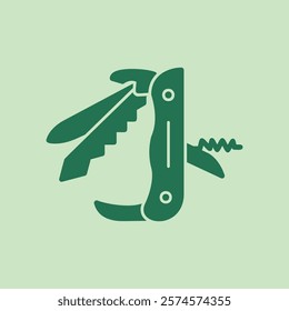 Army Knife trendy creative gorgeous abstract vector illustration colorful useful design.eps
