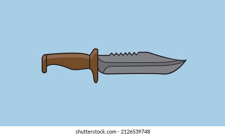 Army knife weapon vector illustration