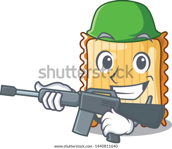 Army Lasagne Put On Character Pan Stock Vector (Royalty Free ...