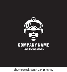 Army logo lack face helmet