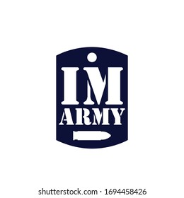 i am army logo symbol icon template