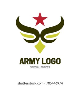 Army logo template. Military logo concept