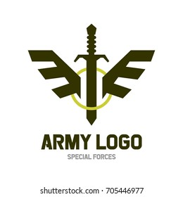 Army logo template. Military logo concept